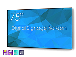 SWEDX 75" Digital Signage screen / 4K in 4K out