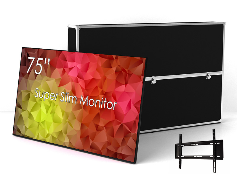 SWEDX Super Slim 191 cm (75 Zoll) 4K 120 Hz LED Monitor (ohne Tuner, ohne Antennenanschluss)