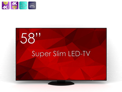 SWEDX SuperSlim 58 UHD-4K LED TV. Pixelpolicy 1